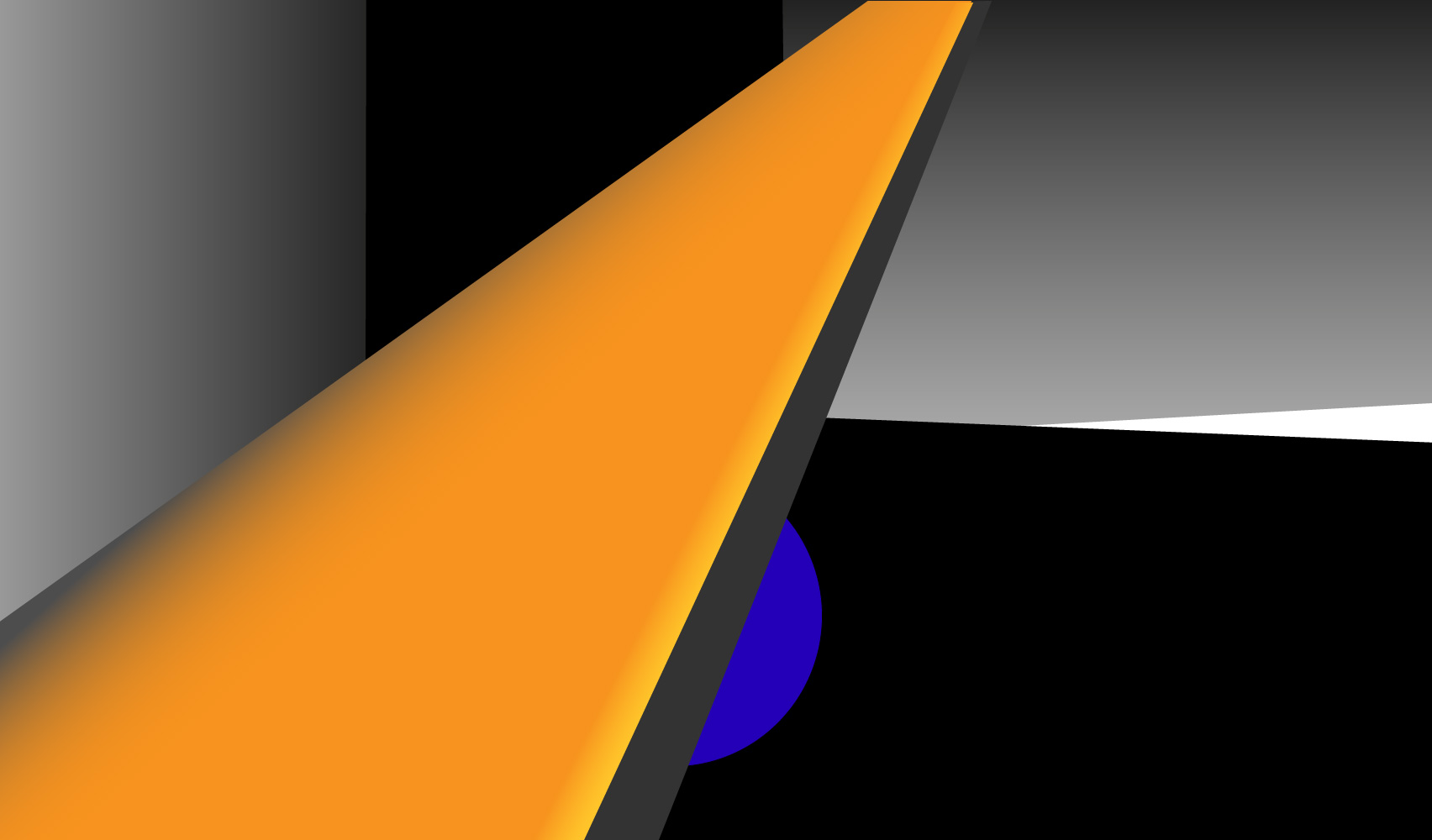 Grafiskt designmönster med orange, grått och svart-vitt.